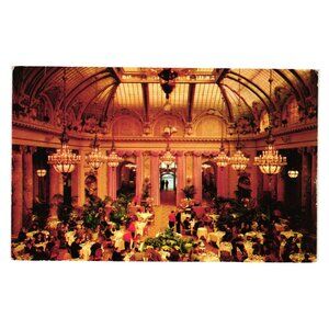 Vintage Sheraton Palace San Francisco Postcard 1962 Garden Court Event Center